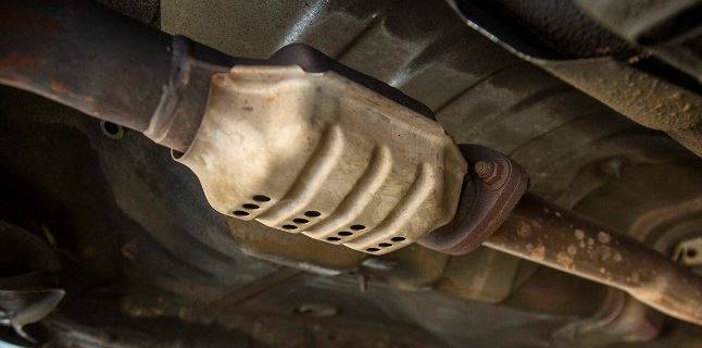 Catalytic Converter on passenger car.